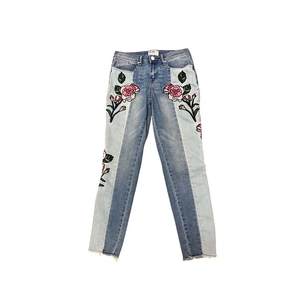 WILLIAM RAST Floral Embroidered Ankle Skinny Jeans Size 28 - Picture 2 of 7